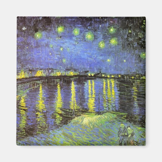 Aimant La nuit étoilée de Vincent van Gogh sur le Rhône (Devant)