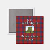 Aimant La Old Dunollie Castle Coffee Co de Clan MacDougal (Recto/Verso)