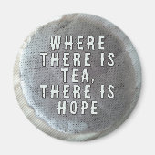 Aimant Là où il y a du thé Il y a de l'amour (Devant)