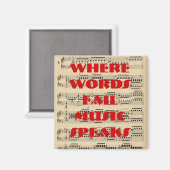 Aimant Là où les mots échouent, la musique parle d'aimant (Recto/Verso)