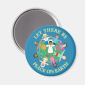 Aimant La paix sur l'aimant de la Terre (Recto/Verso)