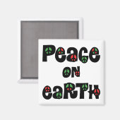 Aimant La Paix sur Terre Noël (Recto/Verso)