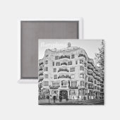 Aimant La Pedrera à Barcelone (Recto/Verso)