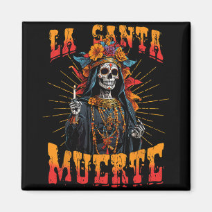 Aimant La Père Noël Muerte Crâne à sucre La Catrina Cinco