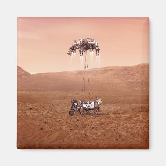 Aimant La Persévérance Arrive En Toute Sécurité Sur Mars. (Devant)