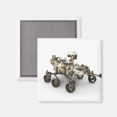 Aimant La Persévérance Mars Rover Sur Arrière - plan Blan (Recto/Verso)