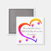 Aimant La perte d'un animal de compagnie confirme l'aiman (Recto/Verso)