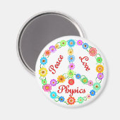 Aimant La physique de l'amour de la paix (Recto/Verso)