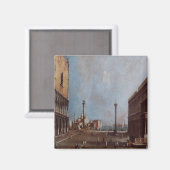 Aimant 'La Piazetta Verso L'Isola san Giorgi' (Recto/Verso)