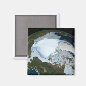 Aimant La Planète Terre Montre La Couverture De Glace De  (Recto/Verso)