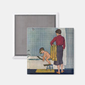 Aimant La plongée dans le bain à remous (Recto/Verso)