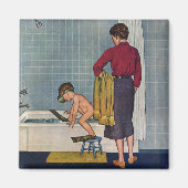 Aimant La plongée dans le bain à remous (Devant)