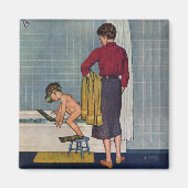 Aimant La plongée dans le bain à remous (Devant)