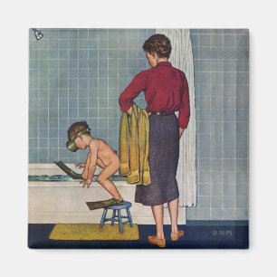 Aimant La plongée dans le bain à remous