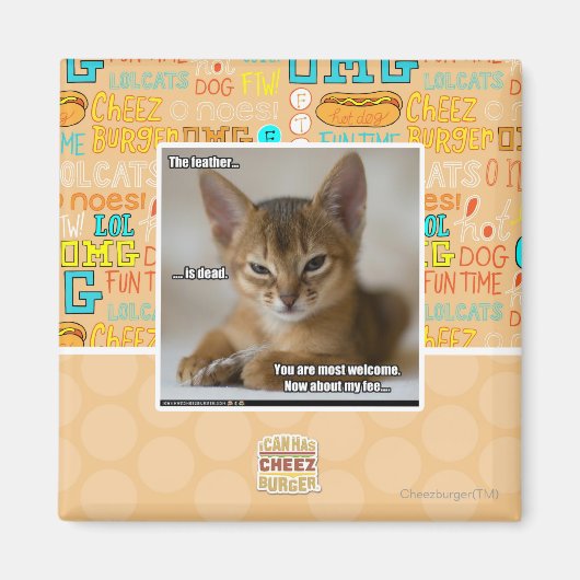 Aimant La plume est morte. (Devant)