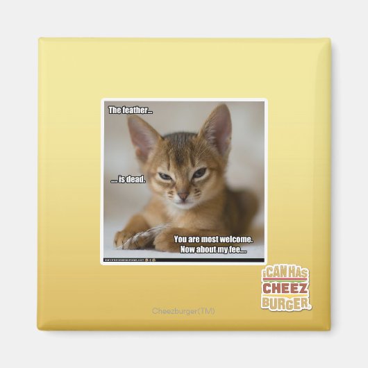 Aimant La plume est morte. (Devant)