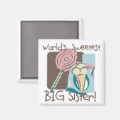 Aimant La plus douce des grandes soeurs du monde (Recto/Verso)