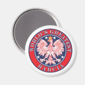 Aimant La plus grande Babcie du monde (Recto/Verso)