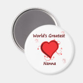 Aimant La plus grande nanna du monde (Recto/Verso)