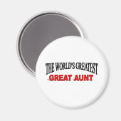 Aimant La plus grande tante du monde (Recto/Verso)