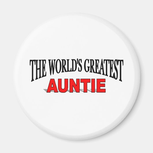 Aimant La plus grande tante du monde (Devant)