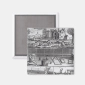 Aimant La première plaque de la fabrication de laine (Recto/Verso)