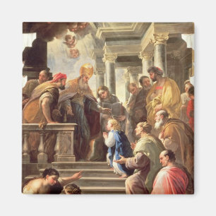 Aimant La présentation de la Vierge au temple (huile