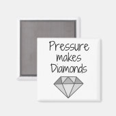Aimant La pression fait des diamants (Recto/Verso)