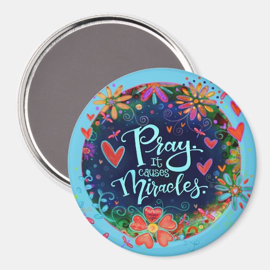Aimant La Prière Causes Miracles Plutôt Inspiritisme Flor (Recto/Verso)