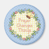 Aimant "La prière change les choses" (Devant)