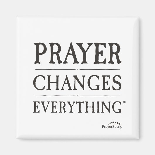 Aimant La prière change tout l'aimant (Devant)