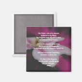 Aimant La prière du Seigneur Notre Père Clematis (Recto/Verso)