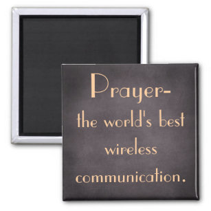 Aimant La prière est la meilleure communication sans fil 
