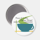 Aimant La prière et l'aimant du café (Recto/Verso)