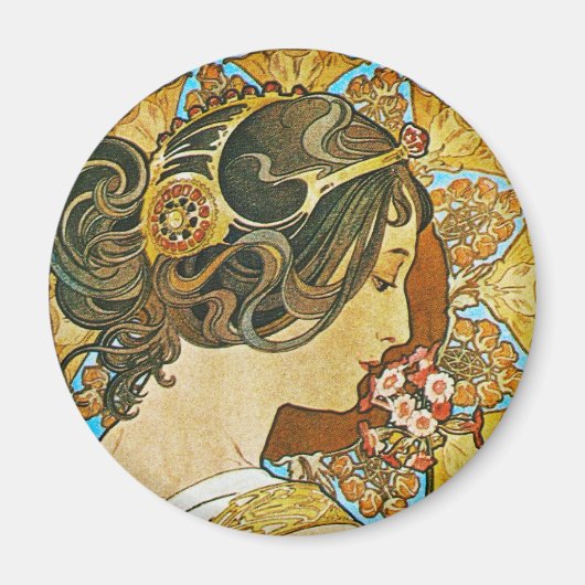 Aimant La Primevere, Mucha (Devant)