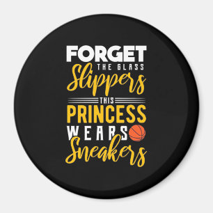 Aimant La princesse de basket-ball porte des Baskets