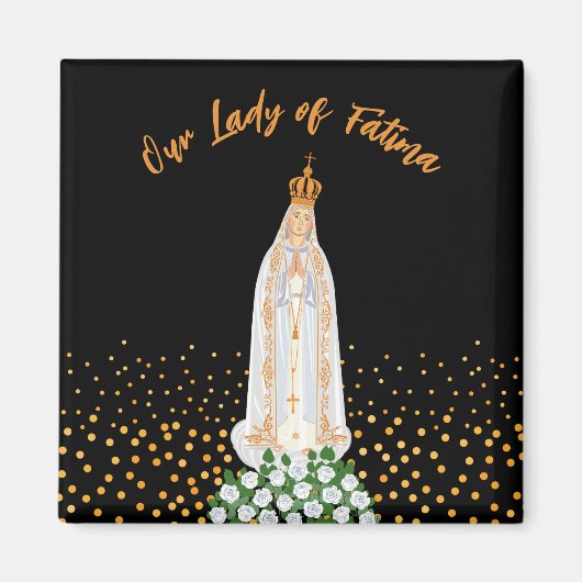 Aimant La procession de Notre-Dame de Fátima aux bougies (Devant)