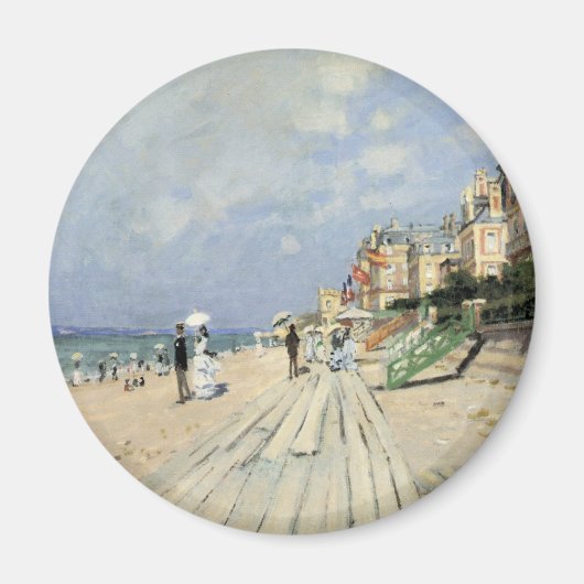 Aimant La promenade à Trouville par Claude Monet (Devant)