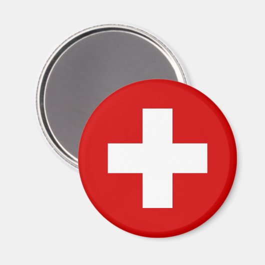 Aimant La qualité du drapeau suisse (Recto/Verso)