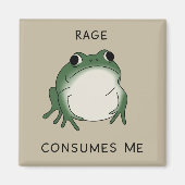 Aimant La rage me consume Mème de l'étang de grenouilles  (Devant)
