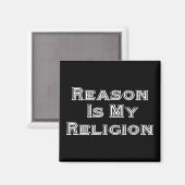 Aimant La raison est ma religion (Recto/Verso)