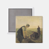 Aimant La récolte de pommes de terre (Recto/Verso)