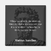 Aimant La réflexion matinale de Marcus Aurelius : Gratitu (Devant)