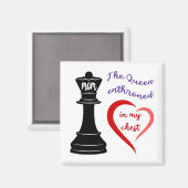 Aimant La reine de mon coeur (Recto/Verso)