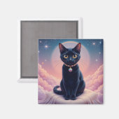 Aimant La Reine Du Ciel De Chat Noir (Recto/Verso)