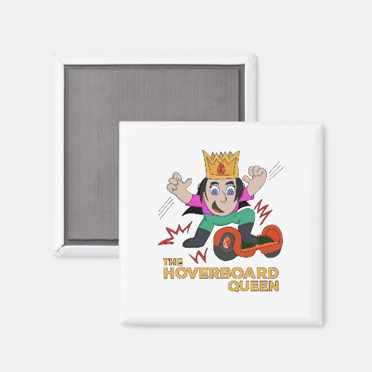 Aimant La reine du Hoverboard (Recto/Verso)