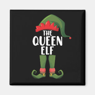 Aimant La Reine Elfique Noël en Famille Correspondant Fem