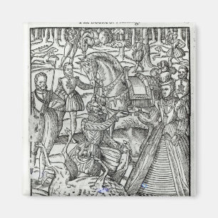 Aimant La Reine Elizabeth I à une chasse à mâle