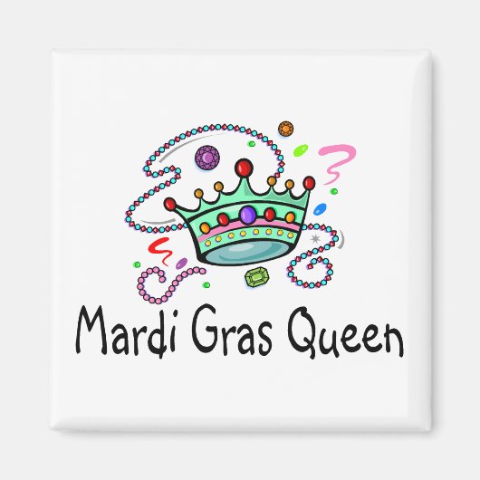 Aimant La reine Mardi Gras (Devant)