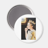 Aimant La reine "nez" elle a choisi une année diamant. (Recto/Verso)